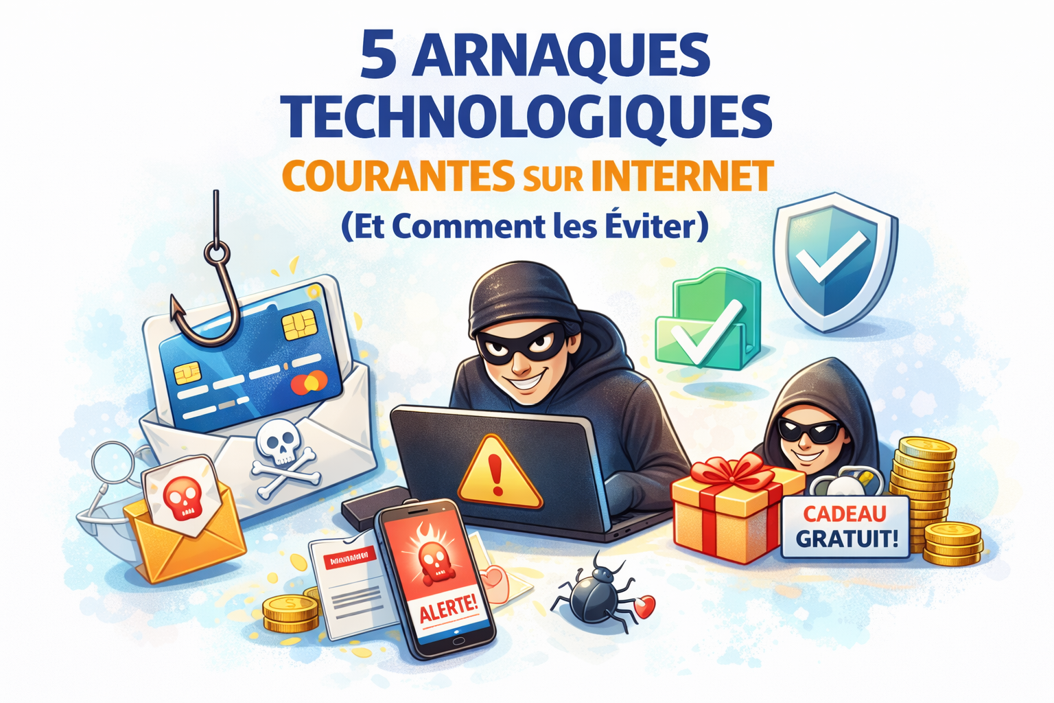 5 Arnaques Technologiques Courantes sur internet (Et Comment les Éviter) ++