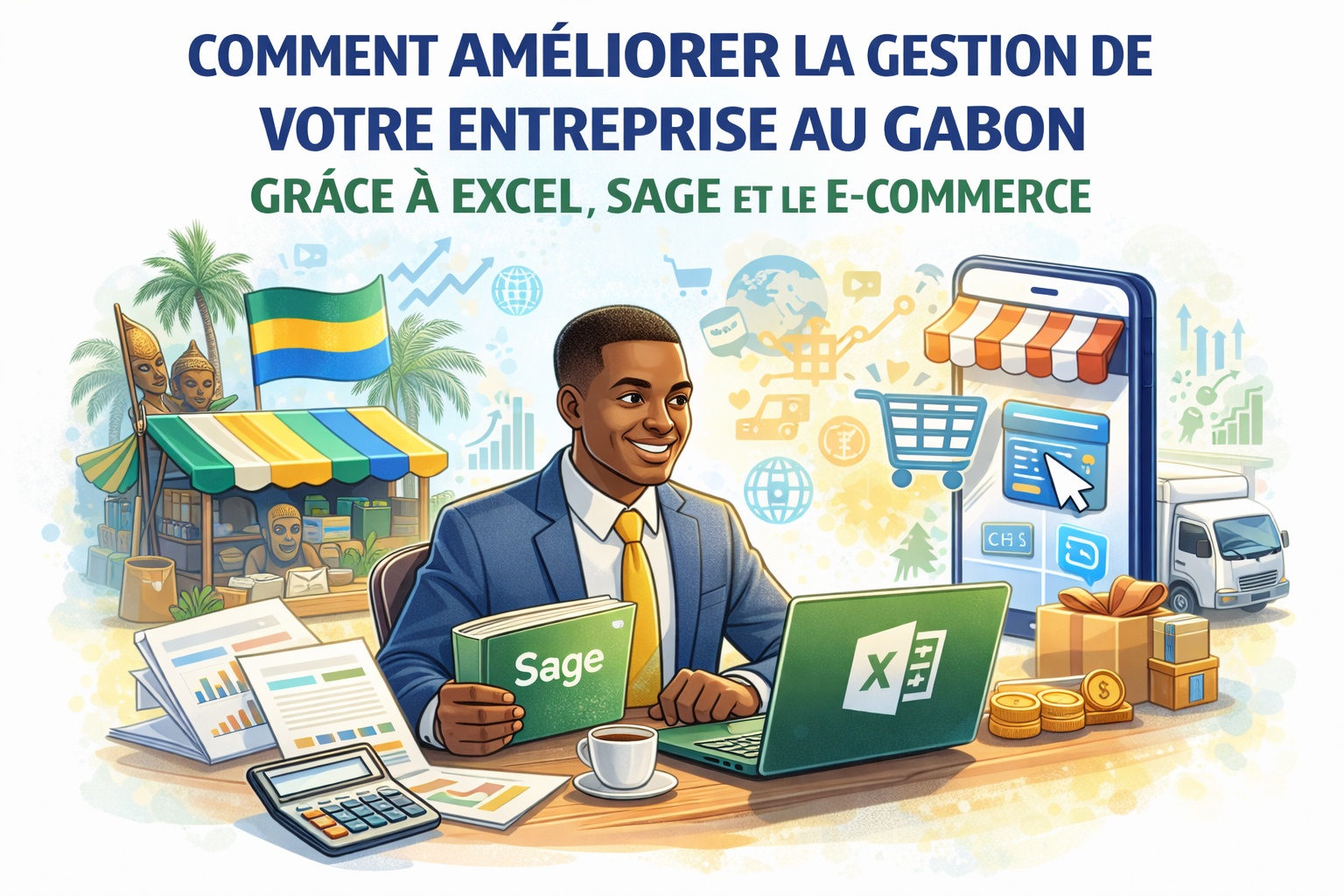 Comment améliorer la gestion de votre entreprise au Gabon grâce à Excel, Sage et le E-commerce